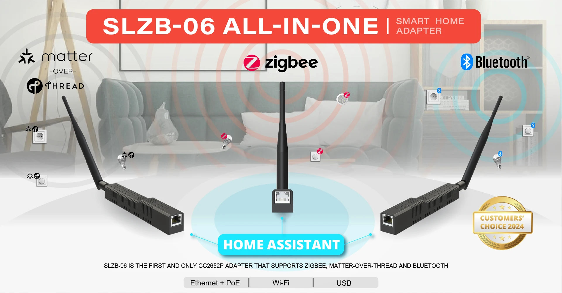SMLIGHT SLZB-06 – Zigbee 3.0 Gateway with Ethernet, USB, WiFi & PoE