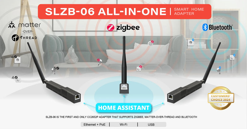 SMLIGHT SLZB-06 – Zigbee 3.0 Adapter with Ethernet, USB, WiFi & PoE Support