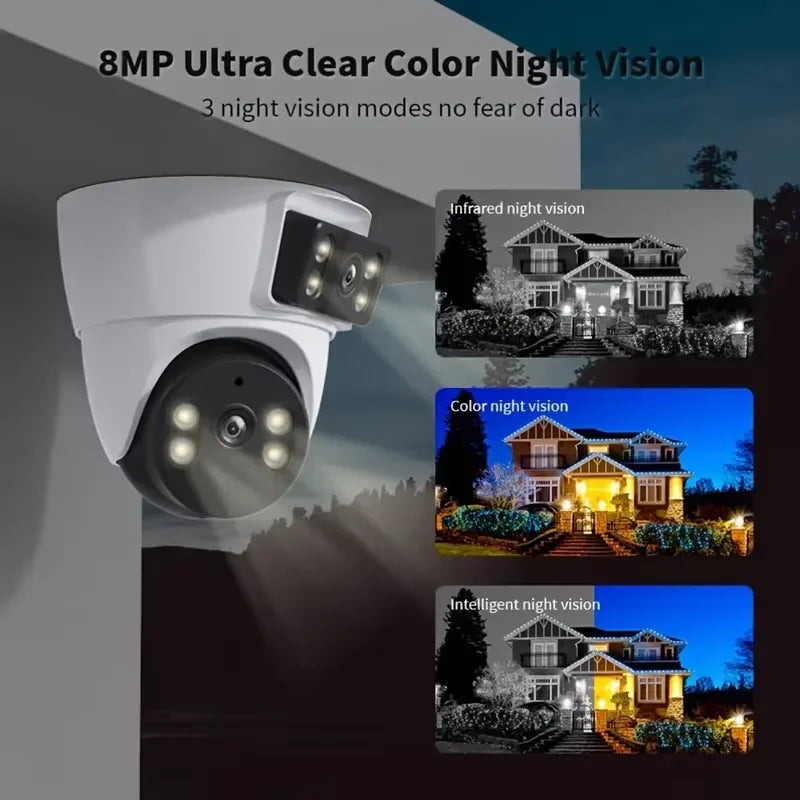 Xiaovv 4MP WiFi PTZ Security Camera – Dual Lens