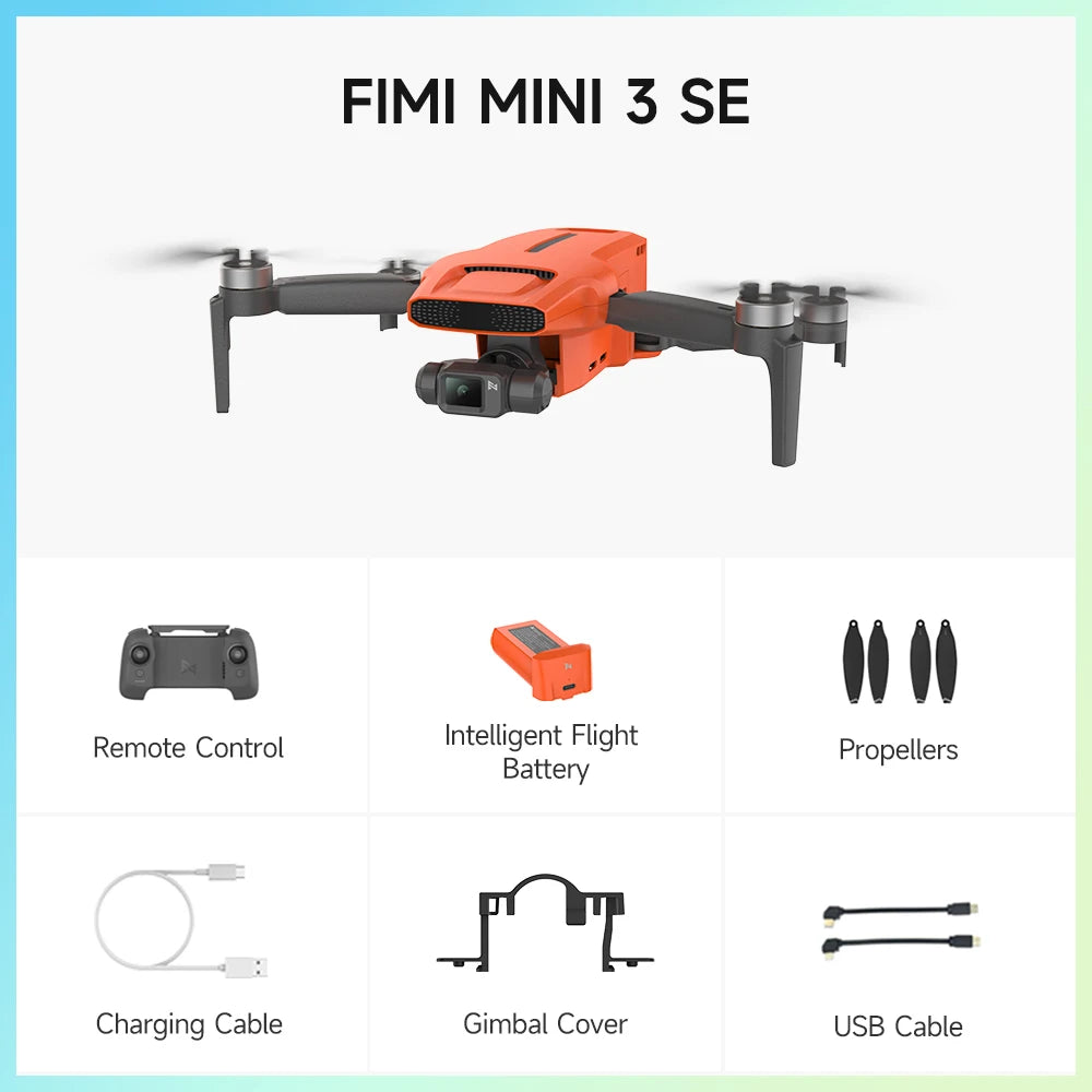 FIMI MINI 3 Drone – 4K 60fps Ultralight Drone with AI Tracking & 3-Axis Gimbal