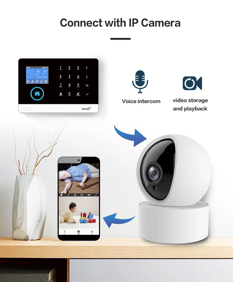 4G WiFi Smart Home Security Alarm System
