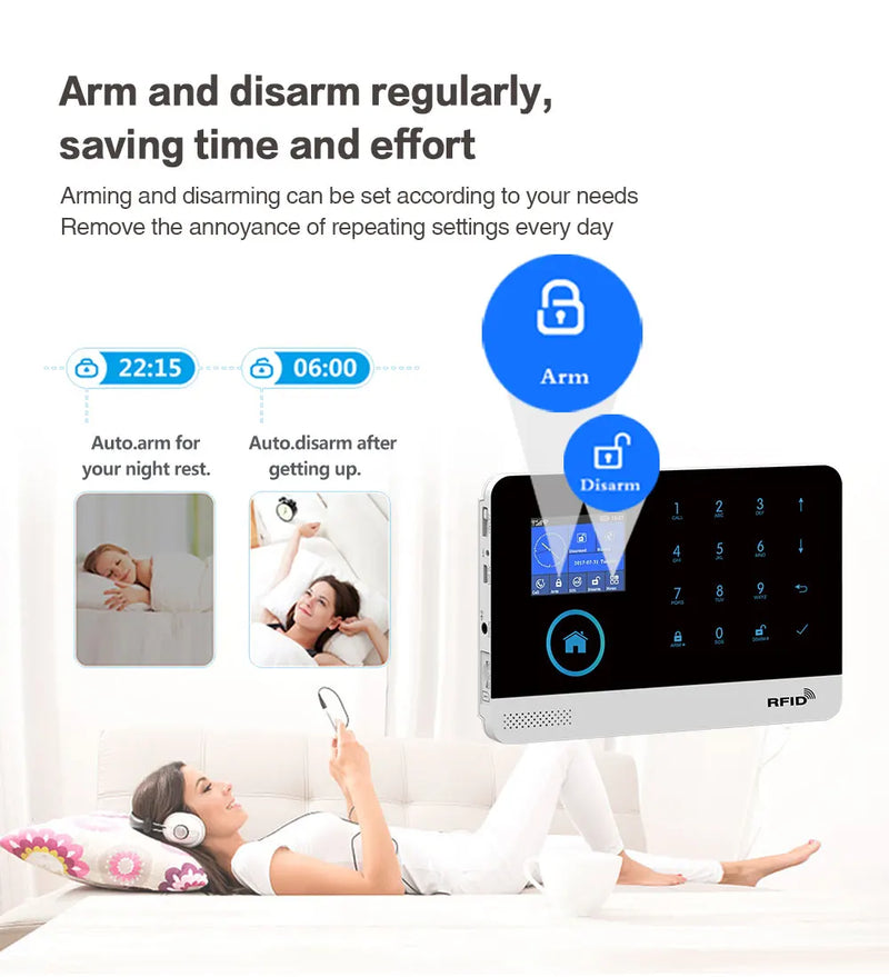 4G WiFi Smart Home Security Alarm System