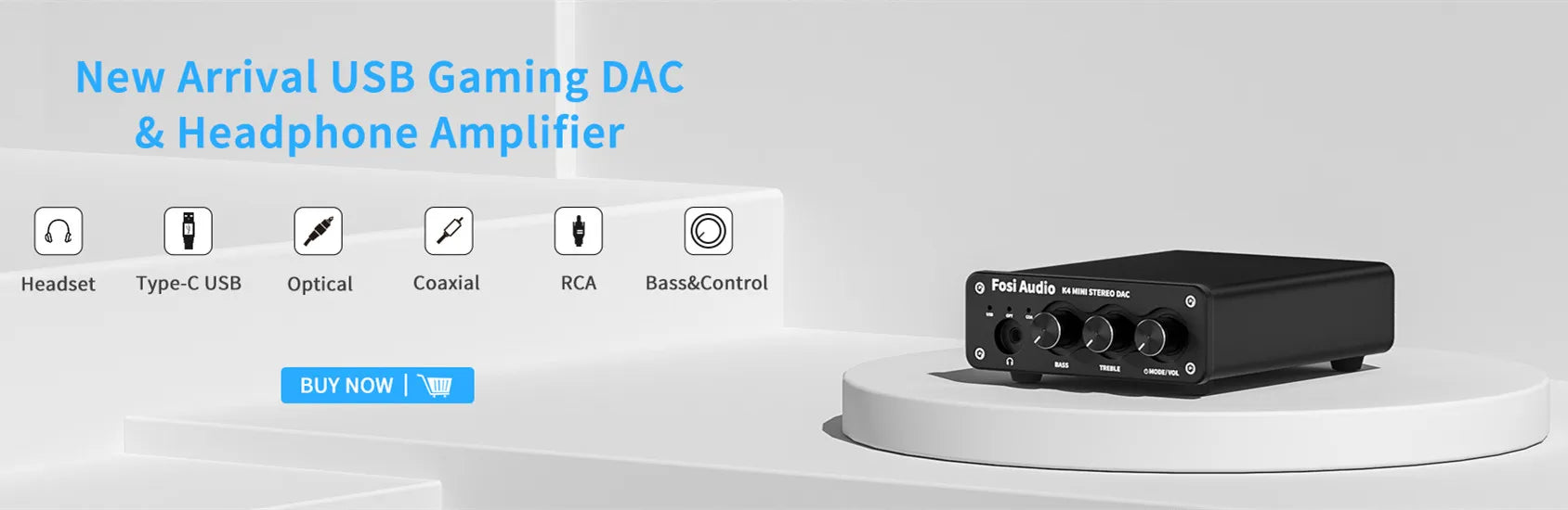 Fosi Audio USB Gaming DAC & Headphone Amp