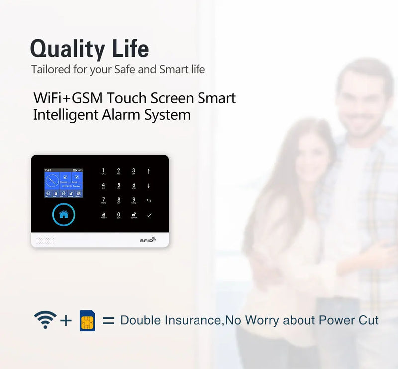 4G WiFi Smart Home Security Alarm System
