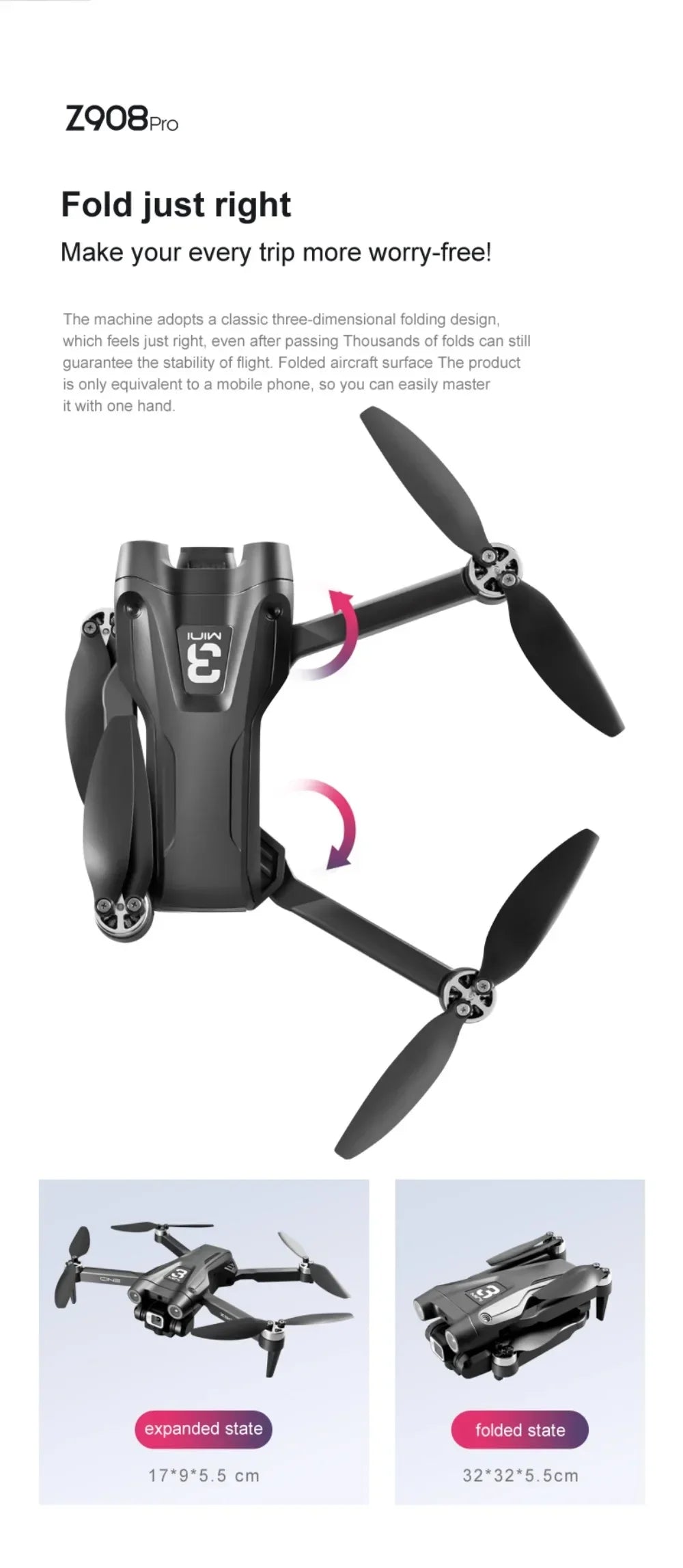 Xiaomi Mijia Z908 Pro/MAX 8K Drone with 3-Sided Obstacle Avoidance & 4K ESC Camera