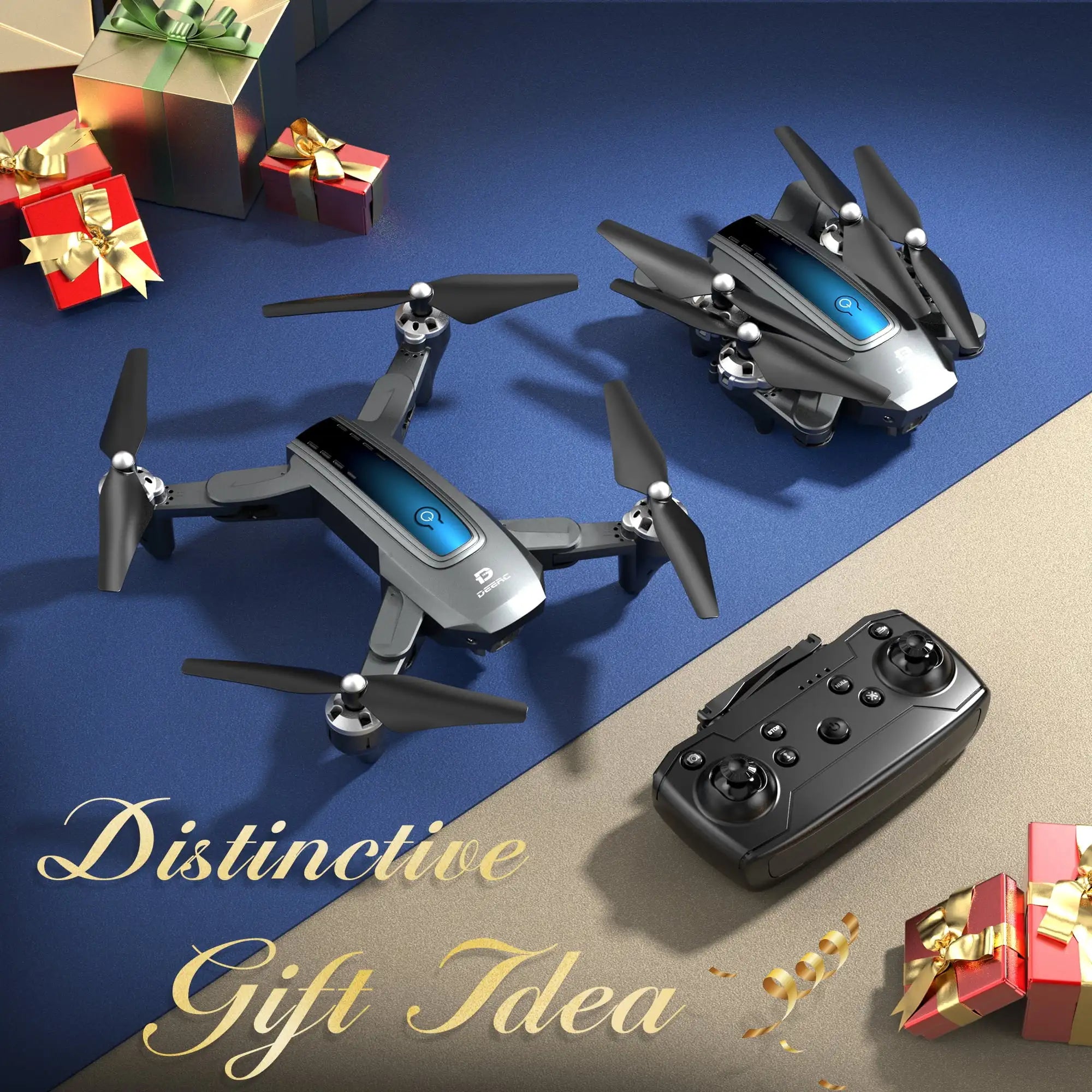 Deerc D10 1080P FPV Drone with Dual Batteries
