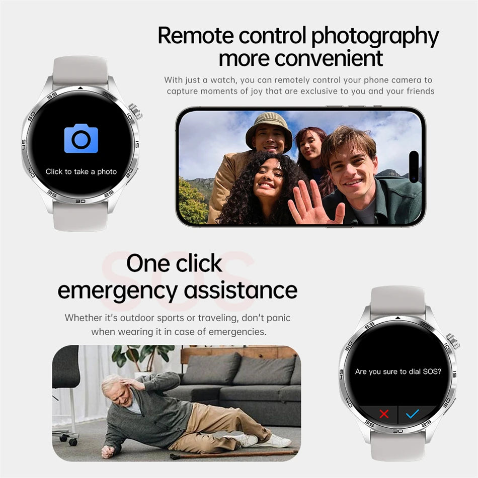 GT5 PRO Smartwatch – AMOLED Display, GPS, NFC & Bluetooth Calling
