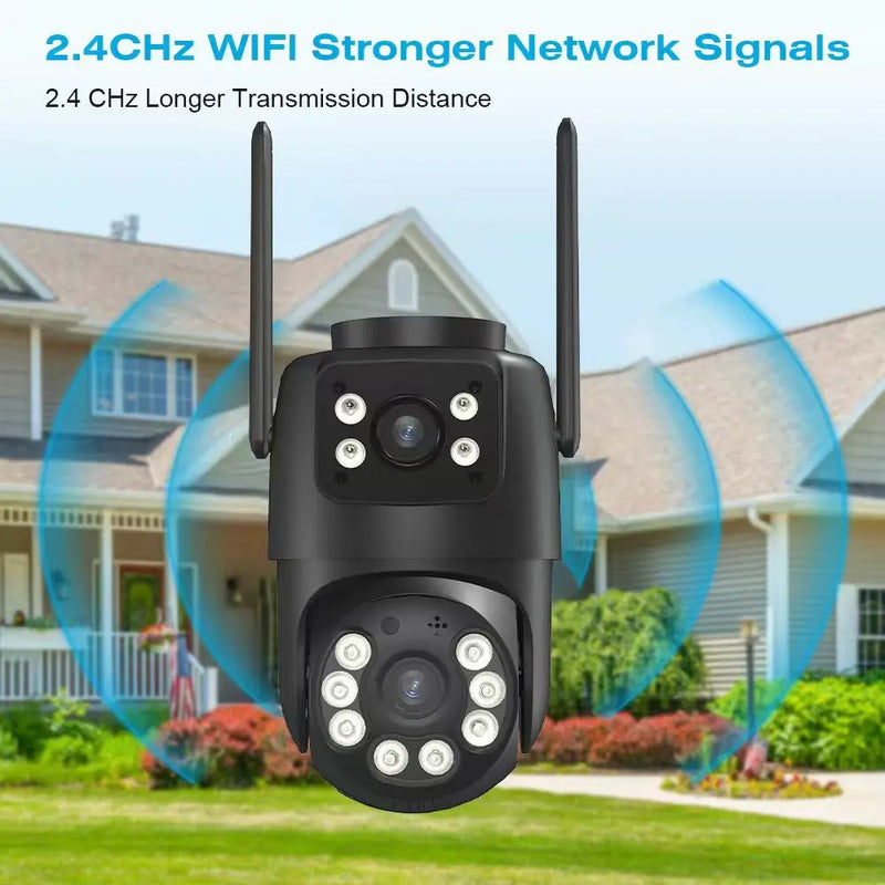 BELIA 4K 8MP WiFi PTZ Security Camera with Dual Lens & AI Human Detection