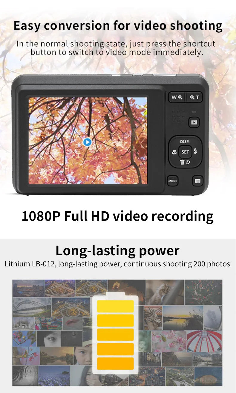 KODAK PIXPRO FZ55-RD – 16MP Digital Camera with 5X Zoom & 1080P Video