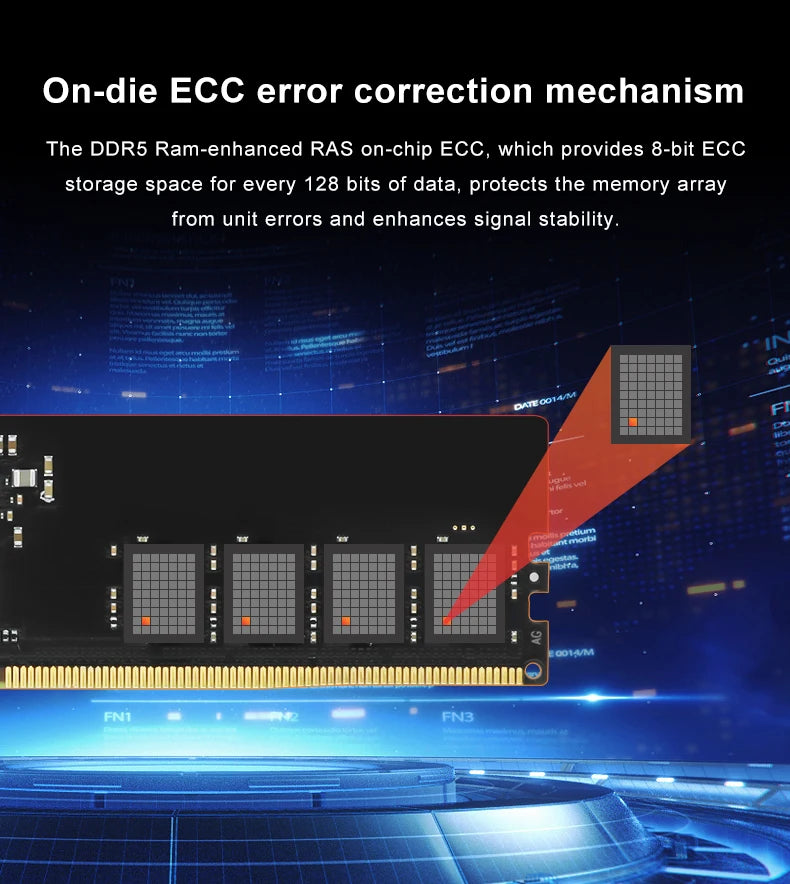 JUHOR DDR5 RAM – 16GB/32GB High-Speed Gaming Memory (5600–7200MHz)