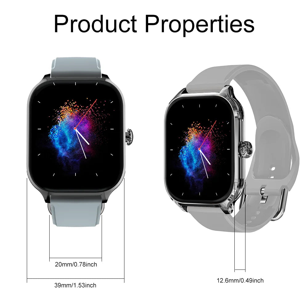 LAXASFIT H9 Smartwatch 2025 – Bluetooth Call & Health Monitor