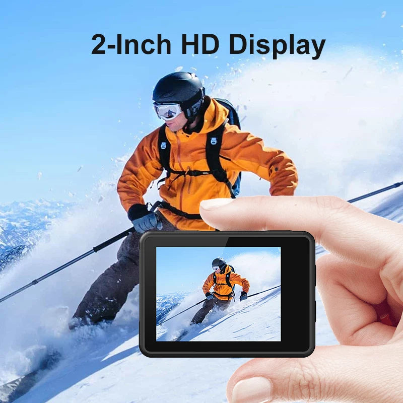 4K Action Camera with WiFi & Waterproof Case
