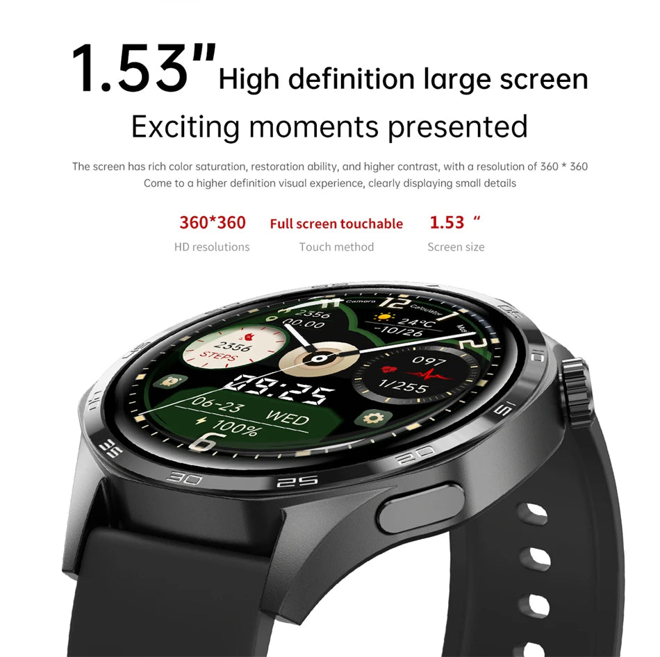 GT5 PRO Smartwatch – AMOLED Display, GPS, NFC & Bluetooth Calling