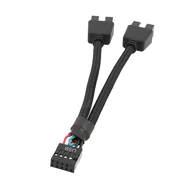 12cm USB 9-Pin Y Splitter Extension Cable for PC