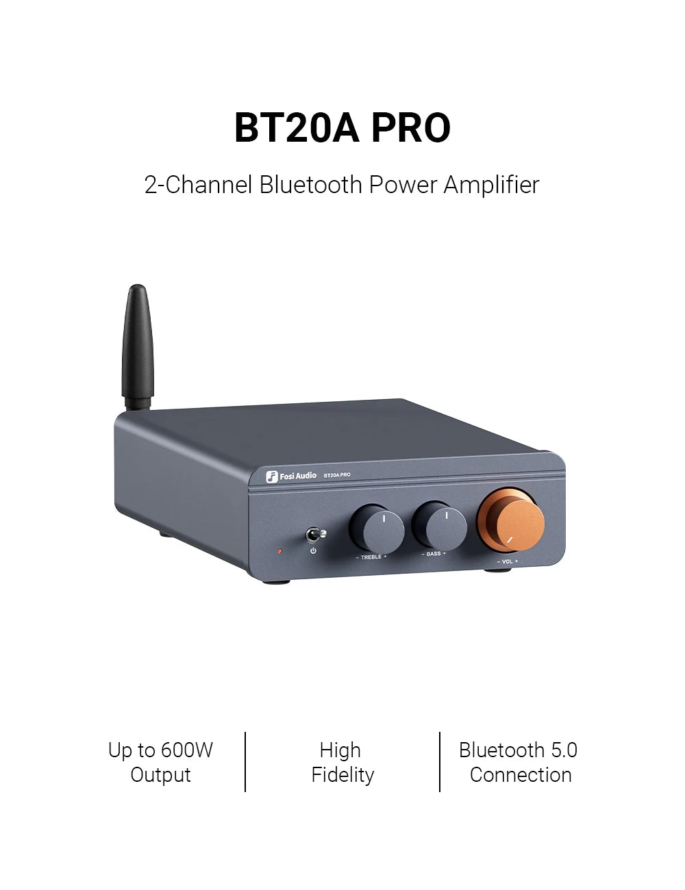 Fosi Audio BT20A Pro Bluetooth HiFi Amplifier