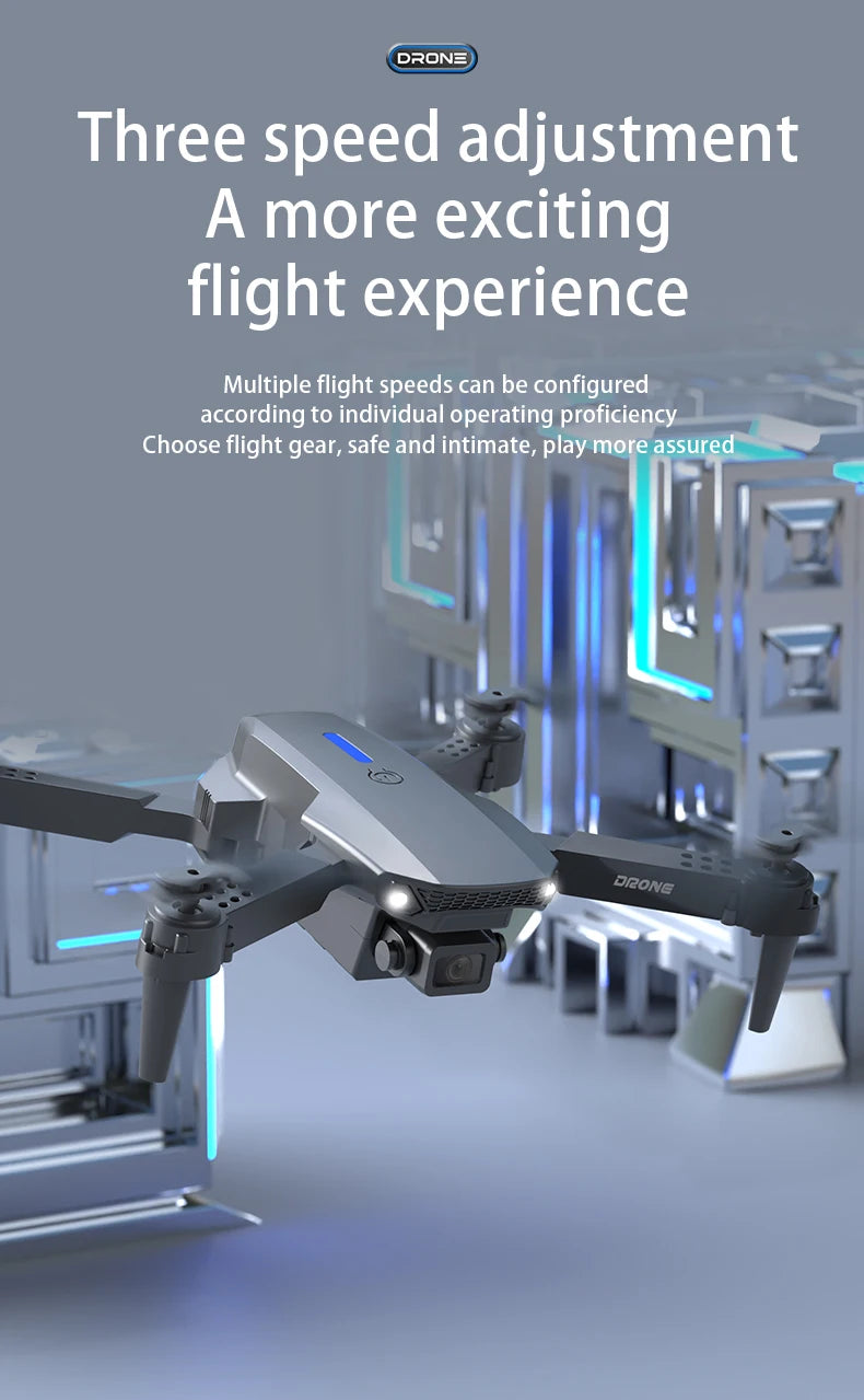 KBDFA E88 8K HD Foldable RC Drone with Wide-Angle Camera