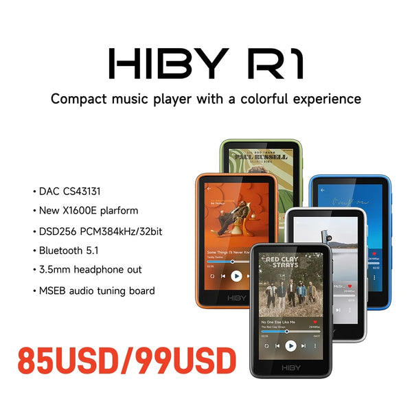 HiBy R1 HiFi Audio Music Player with Bluetooth & DAC
