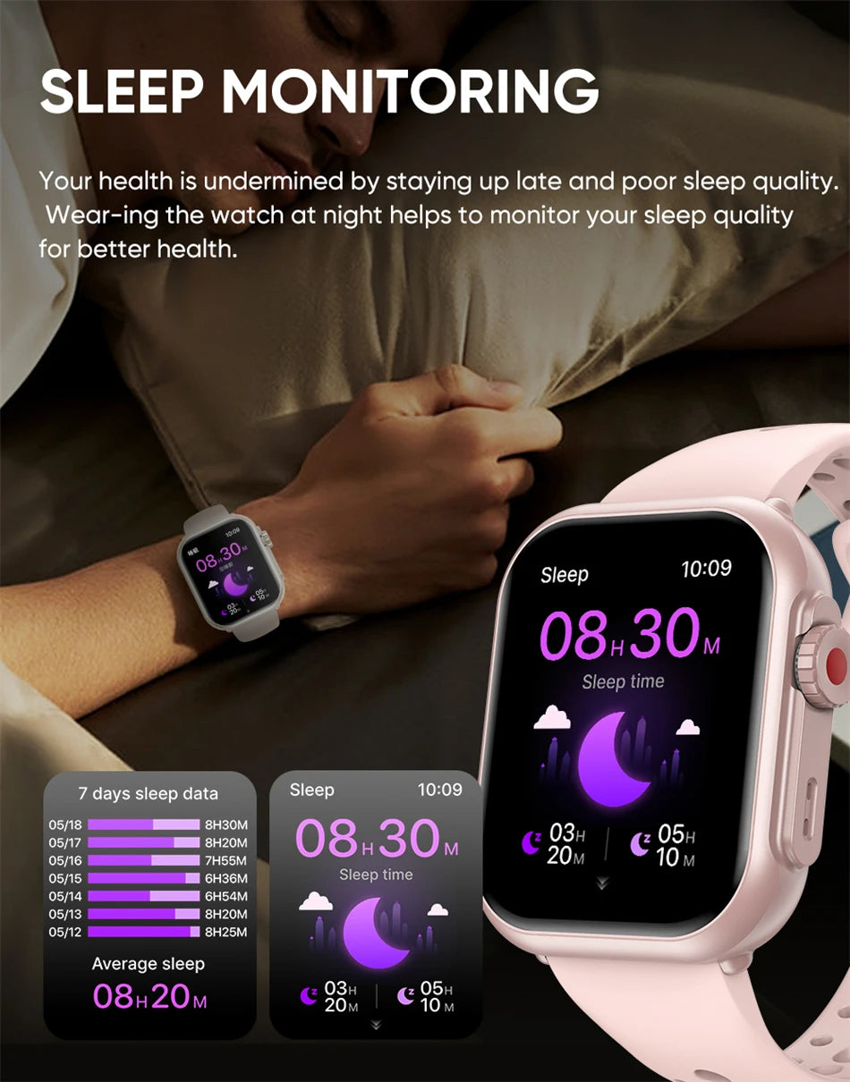 Watch Ultra 2 SE – AMOLED Smartwatch with GPS, Bluetooth Call & 1000mAh Battery