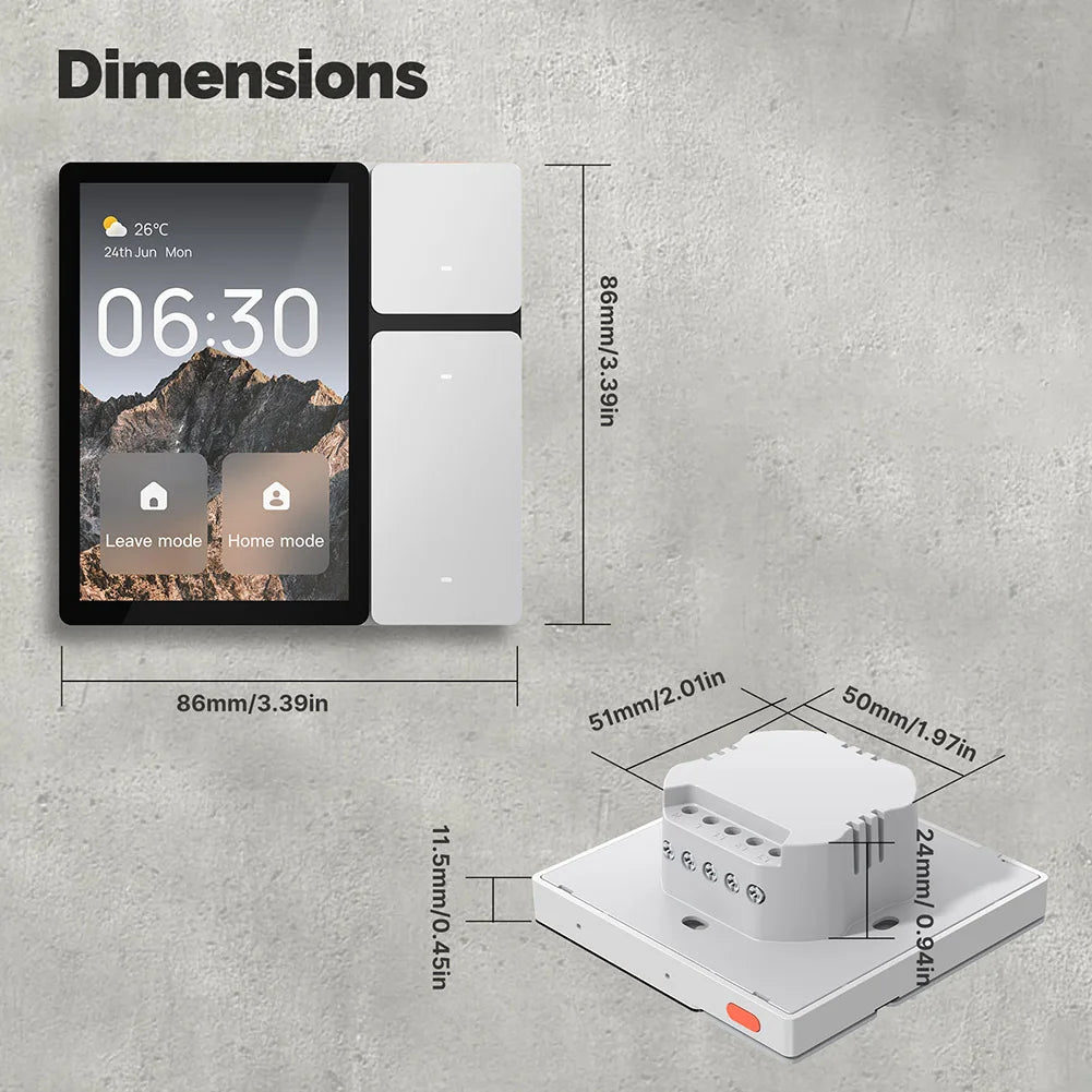 Tuya Smart Touch Screen IR Scene Controller