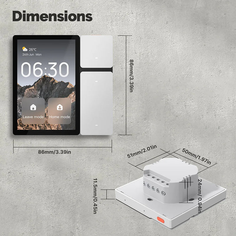 Tuya Smart Touch Screen IR Scene Controller