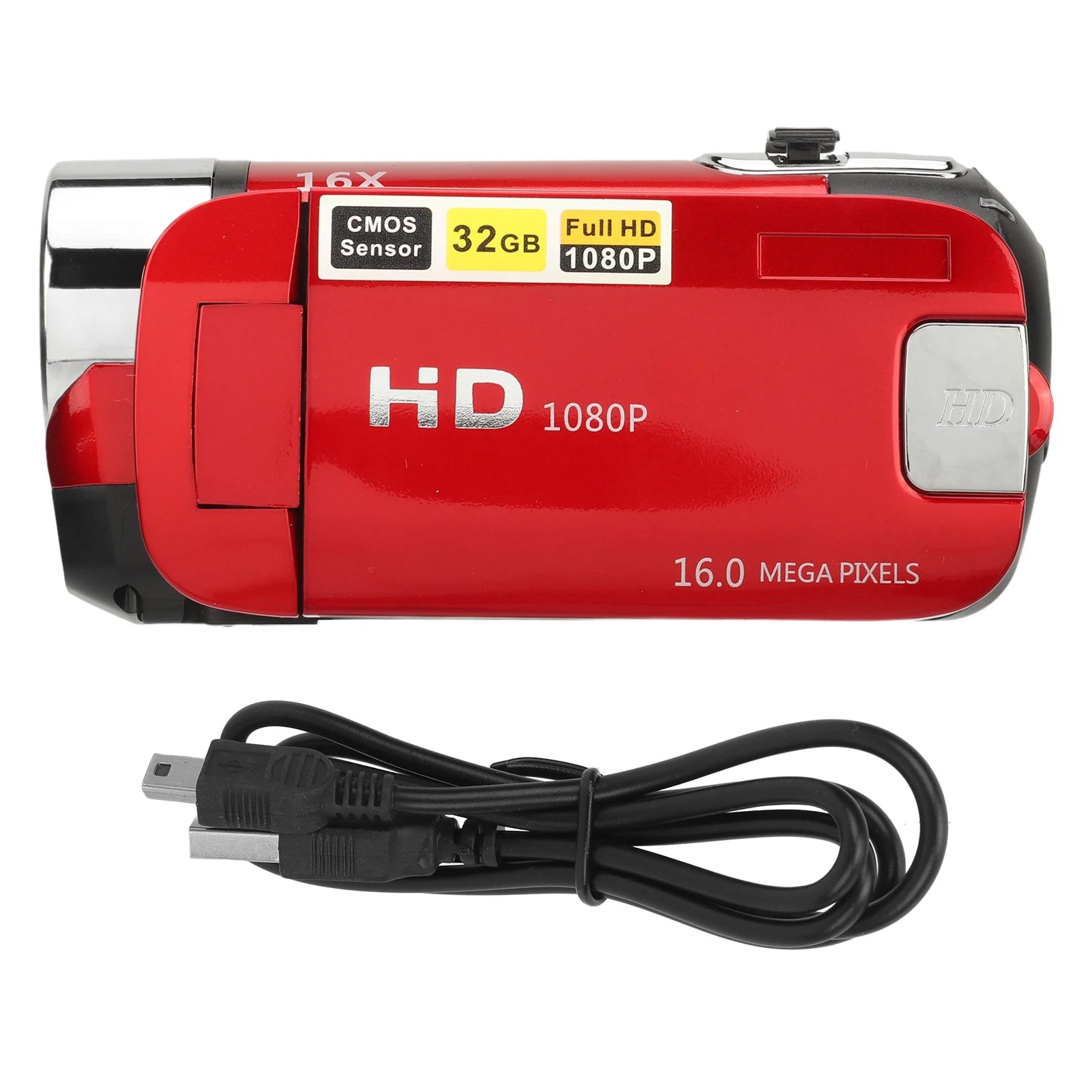 D90 1080P 16MP Digital Camera with 2.4" Rotatable Screen & 16X Zoom