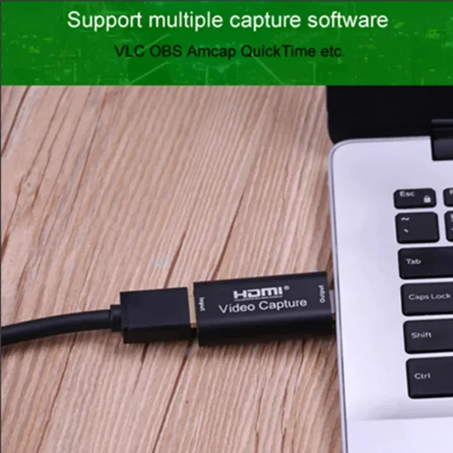 4K USB Video Capture Card – HDMI Grabber for Game, Camera & Live Streaming