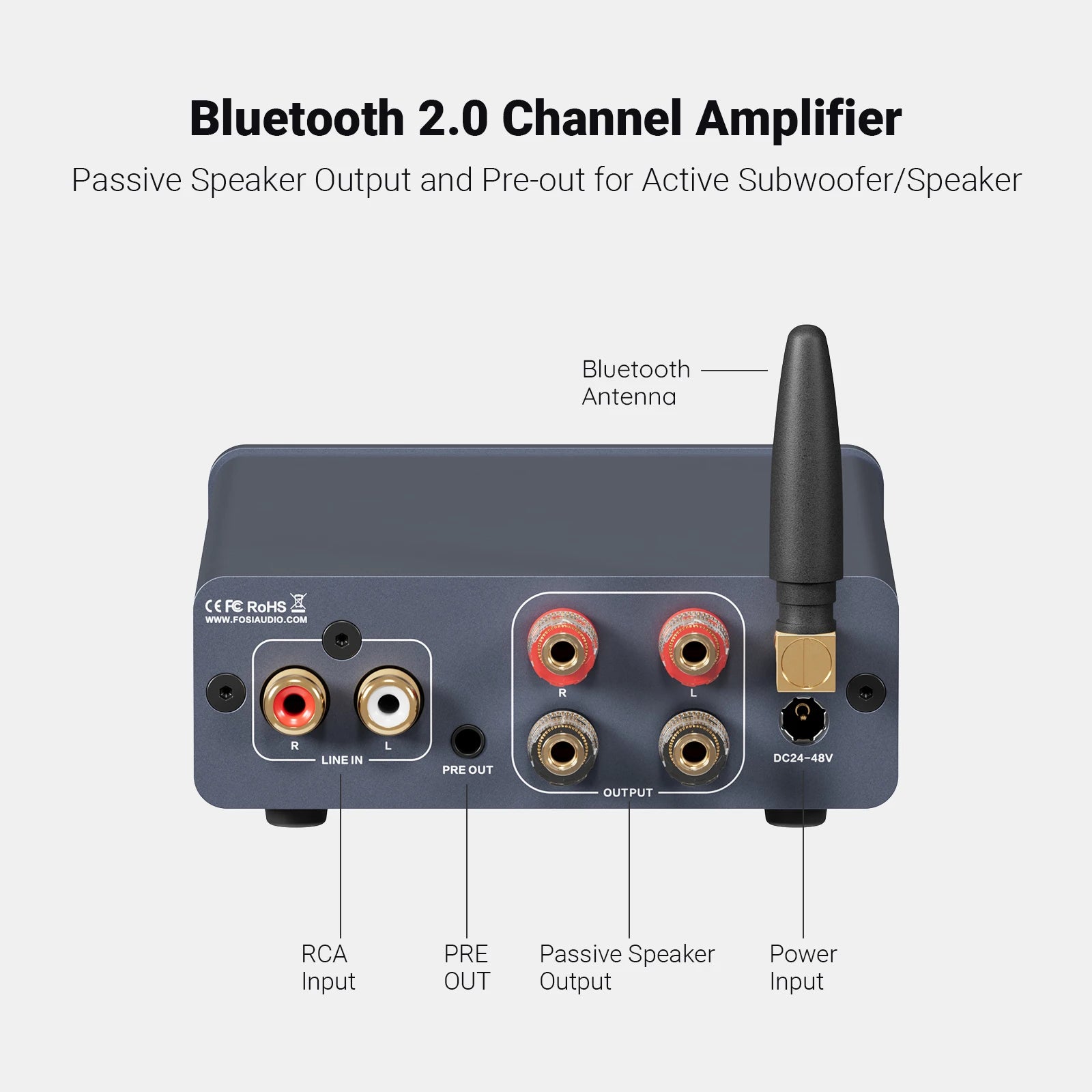 Fosi Audio BT20A Pro Bluetooth HiFi Amplifier