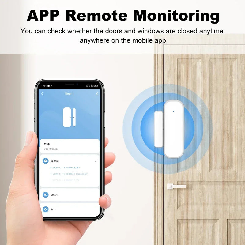 Tuya Zigbee Door & Window Sensor with Smart Home Security Alarm