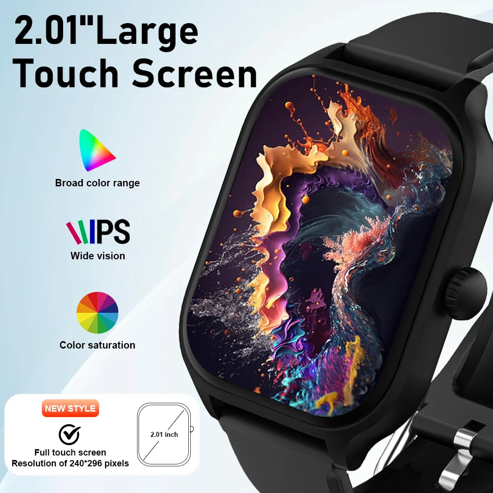 LAXASFIT H9 Smartwatch 2025 – Bluetooth Call & Health Monitor