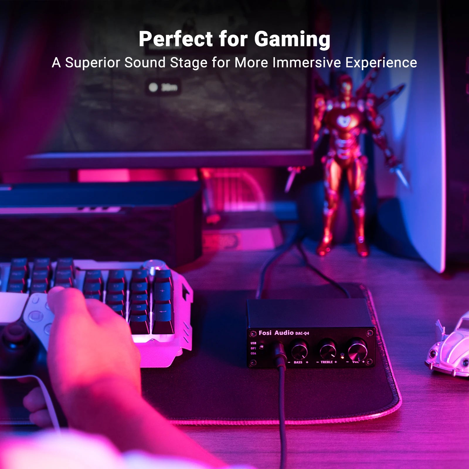 Fosi Audio USB Gaming DAC & Headphone Amp
