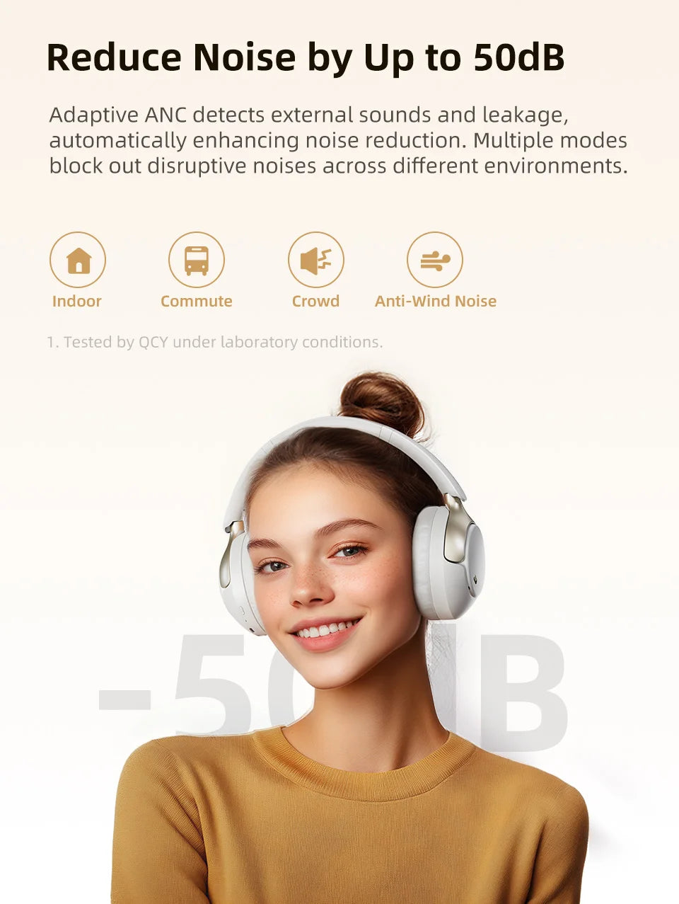 QCY H3 Pro ANC Wireless Headphones
