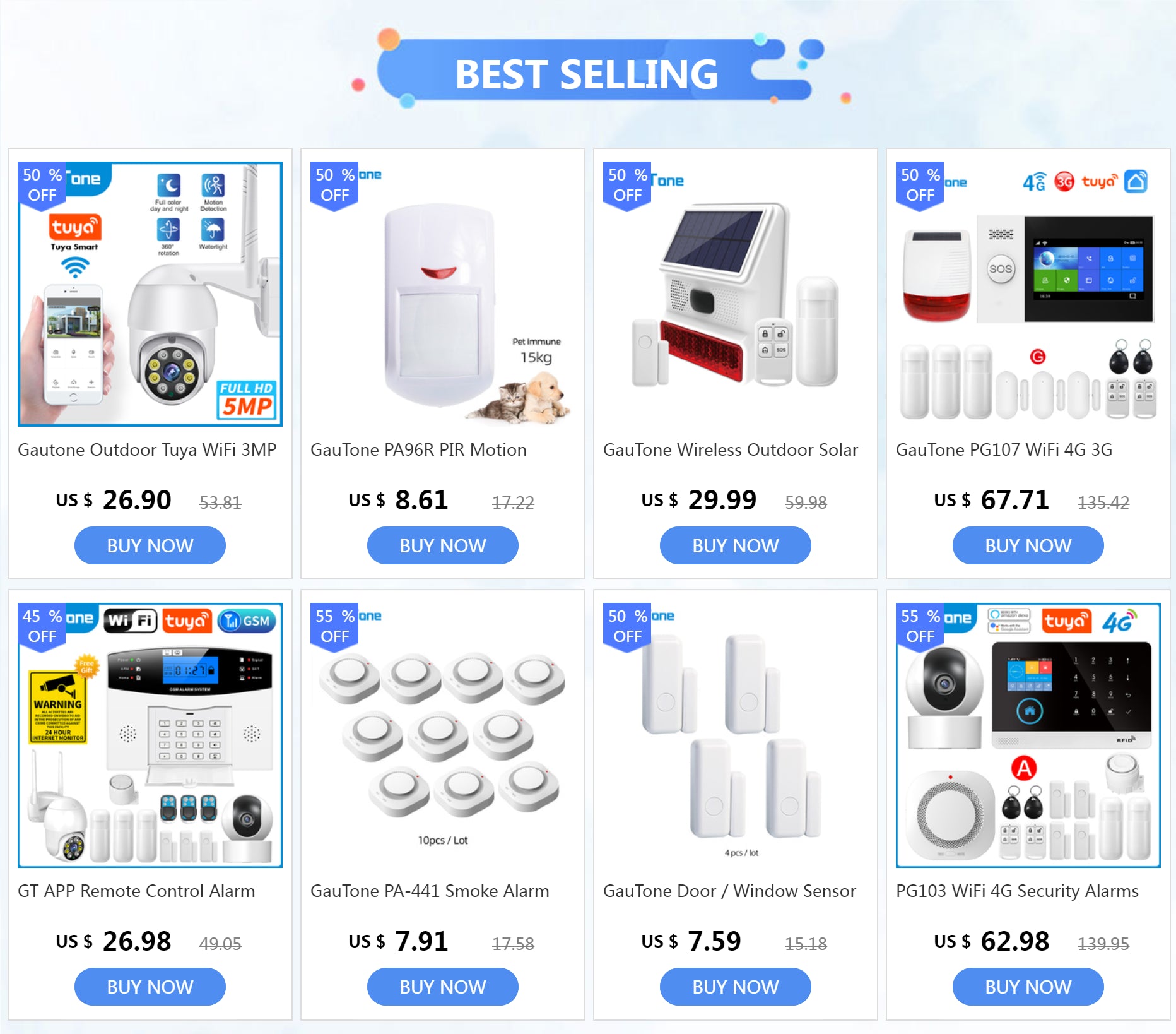 4G WiFi Smart Home Security Alarm System