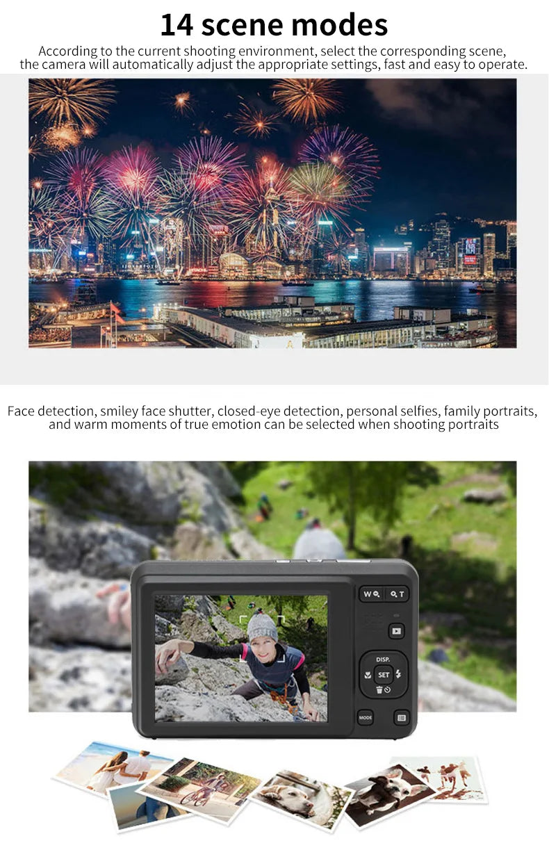 KODAK PIXPRO FZ55-RD – 16MP Digital Camera with 5X Zoom & 1080P Video