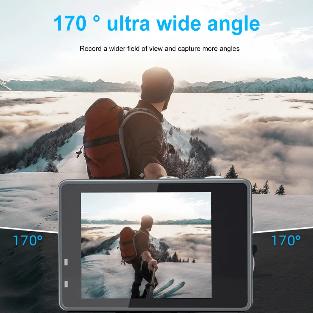 5K/4K 60FPS Dual Screen Waterproof Action Camera