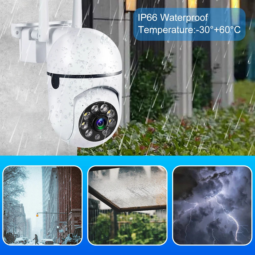 3MP WiFi Outdoor IP Camera with Human Detection & Night Vision