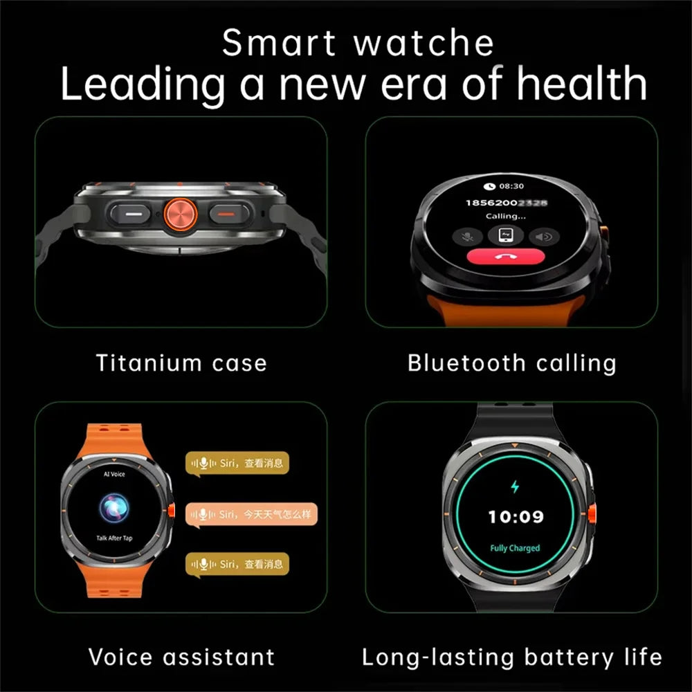 LAXASFIT GT7 Ultra – AMOLED Smartwatch with Bluetooth Calling & Fitness Tracking