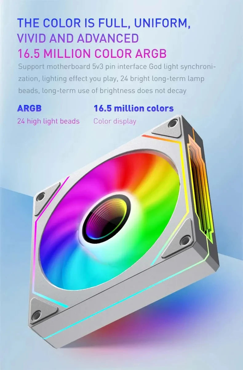 UPSIREN UF-1 PRISM 4 PRO 12cm ARGB Cooling Fan