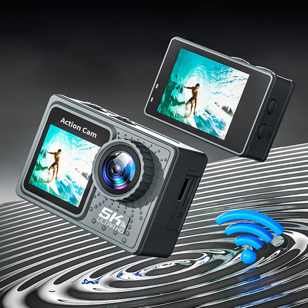 5K/4K 60FPS Dual Screen Waterproof Action Camera