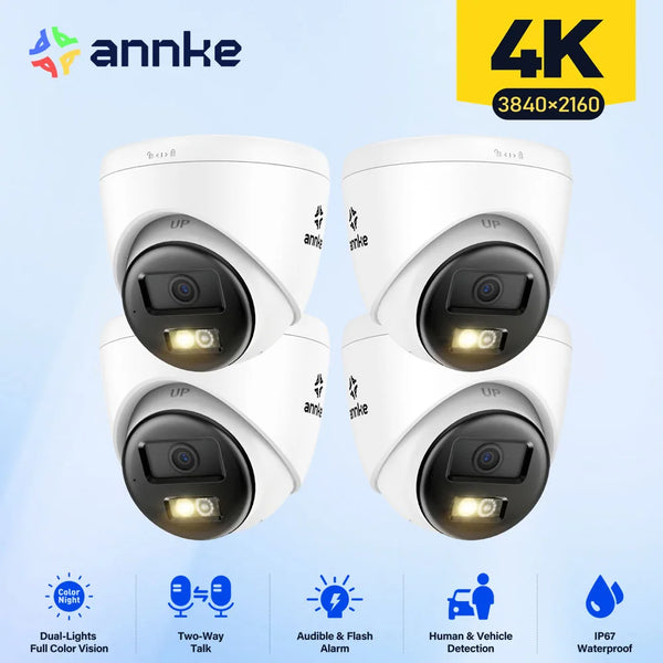 ANNKE 8MP 4K Dual-Light Security Camera with Audio
