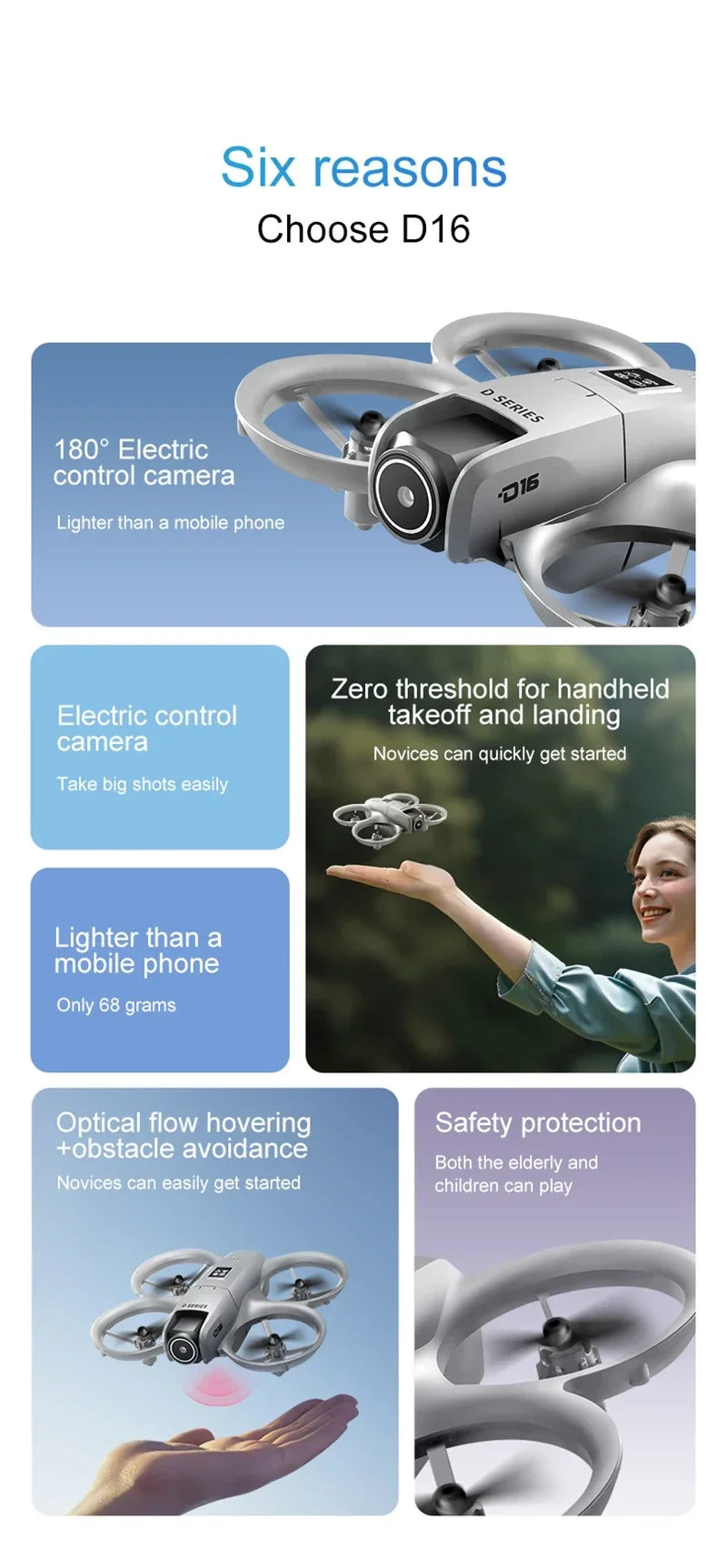 Xiaomi D16 Mini 8K Dual Camera GPS Drone with 180° Adjustable Lens & Obstacle Avoidance