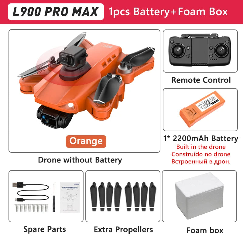 LYZRC L900 PRO 4K Drone – GPS FPV Quadcopter with Dual Camera & 5G WiFi