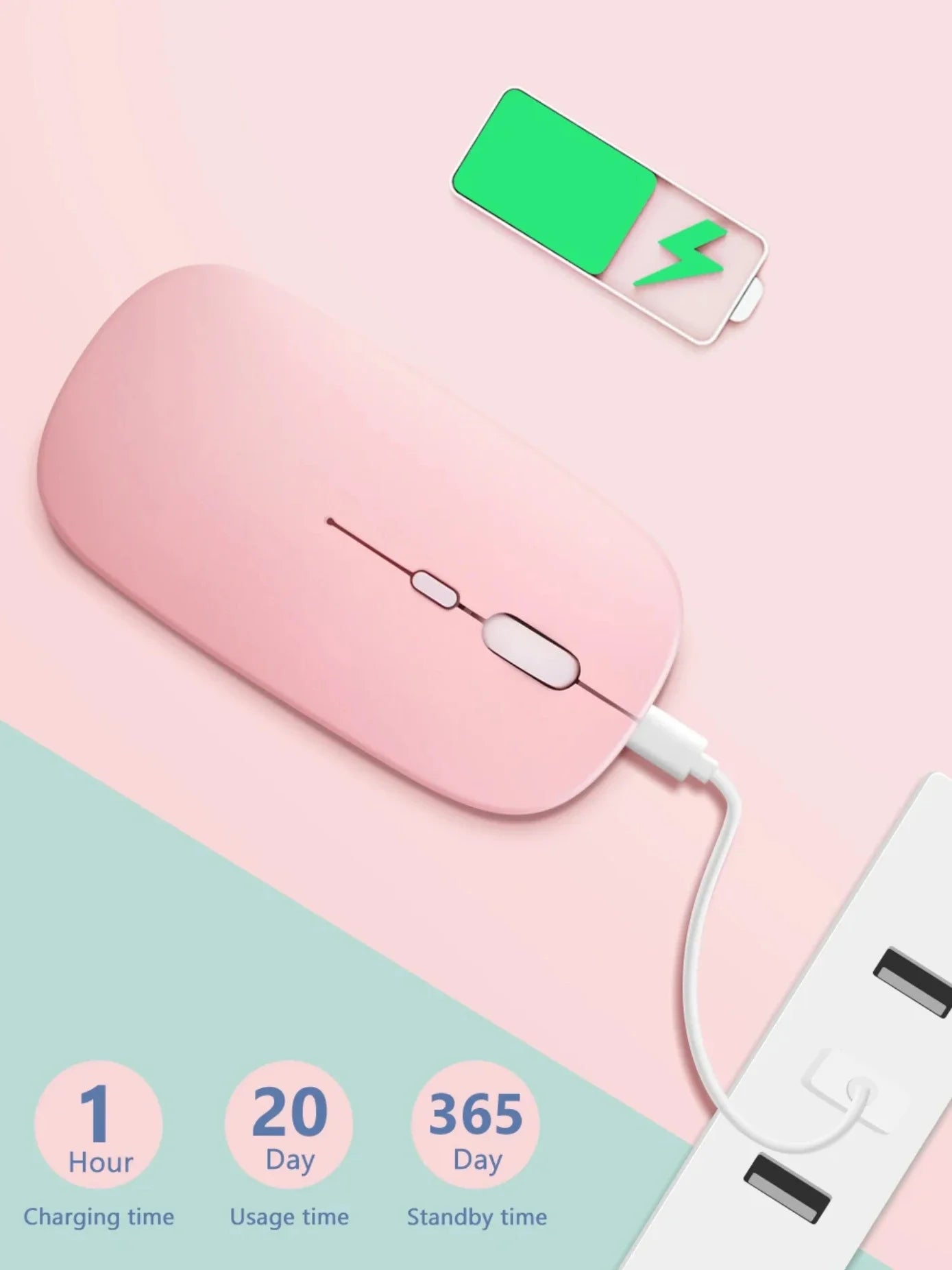Rechargeable Bluetooth Wireless Gaming Mouse