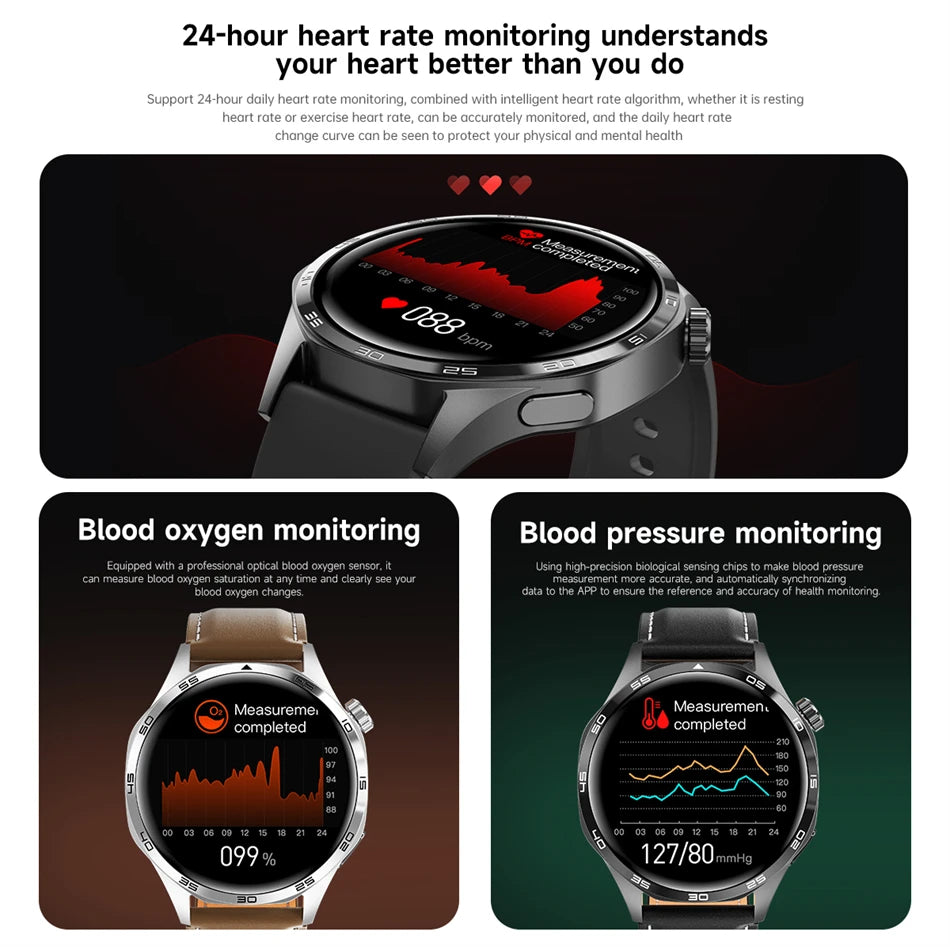 GT5 PRO Smartwatch – AMOLED Display, GPS, NFC & Bluetooth Calling
