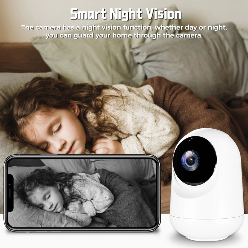 5MP WiFi Indoor Camera with AI Motion Detection & Baby Monitor