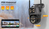 6K 9MP WiFi PTZ Outdoor Camera with Triple Lens & 8X Zoom