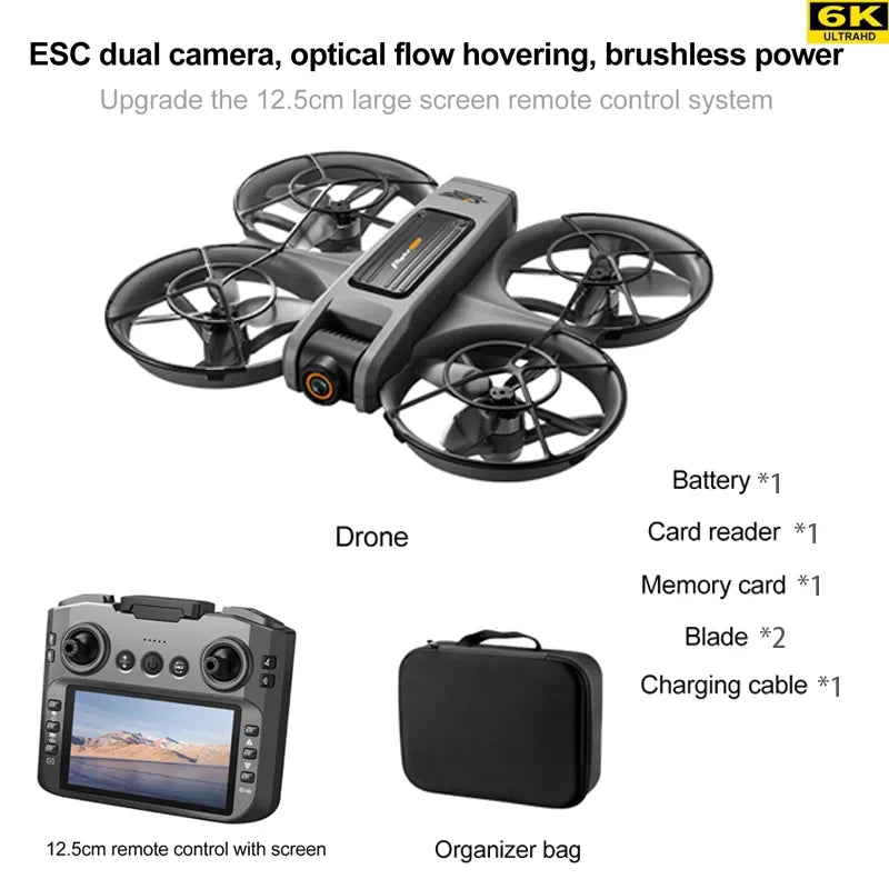 S156 2025 Professional 8K Drone with 5G WiFi FPV, Screen Remote & Obstacle Avoidance