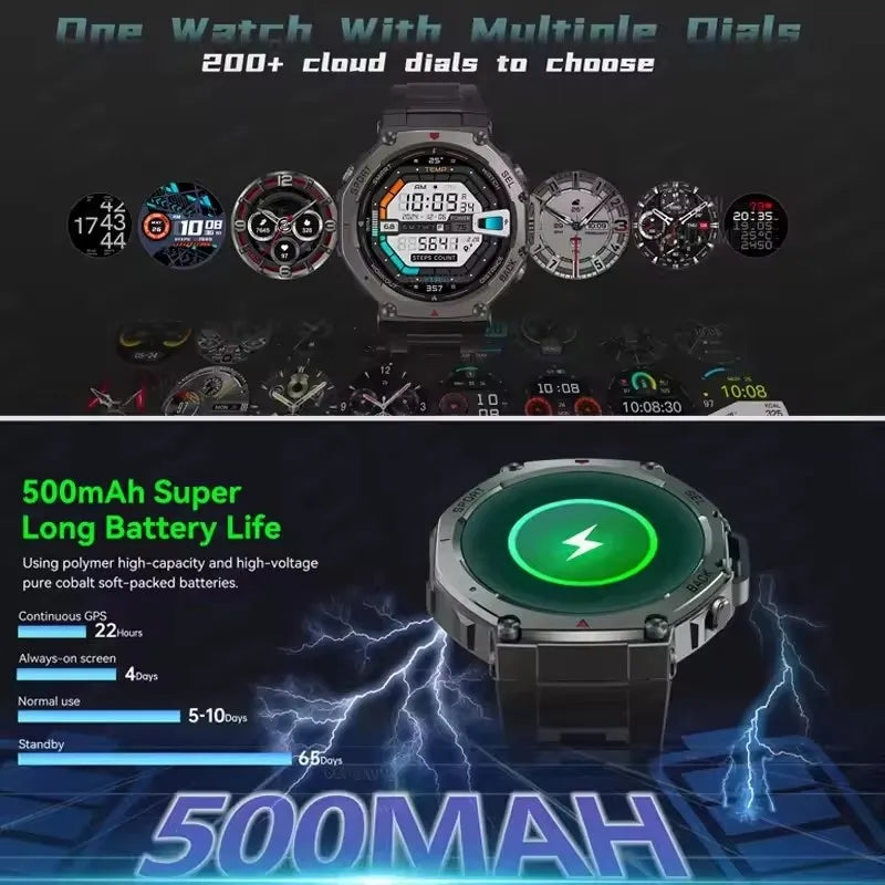 T-Rex 3 Ultra GPS Military Smartwatch