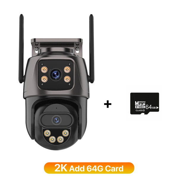 6K 9MP WiFi PTZ Outdoor Camera with Triple Lens & 8X Zoom