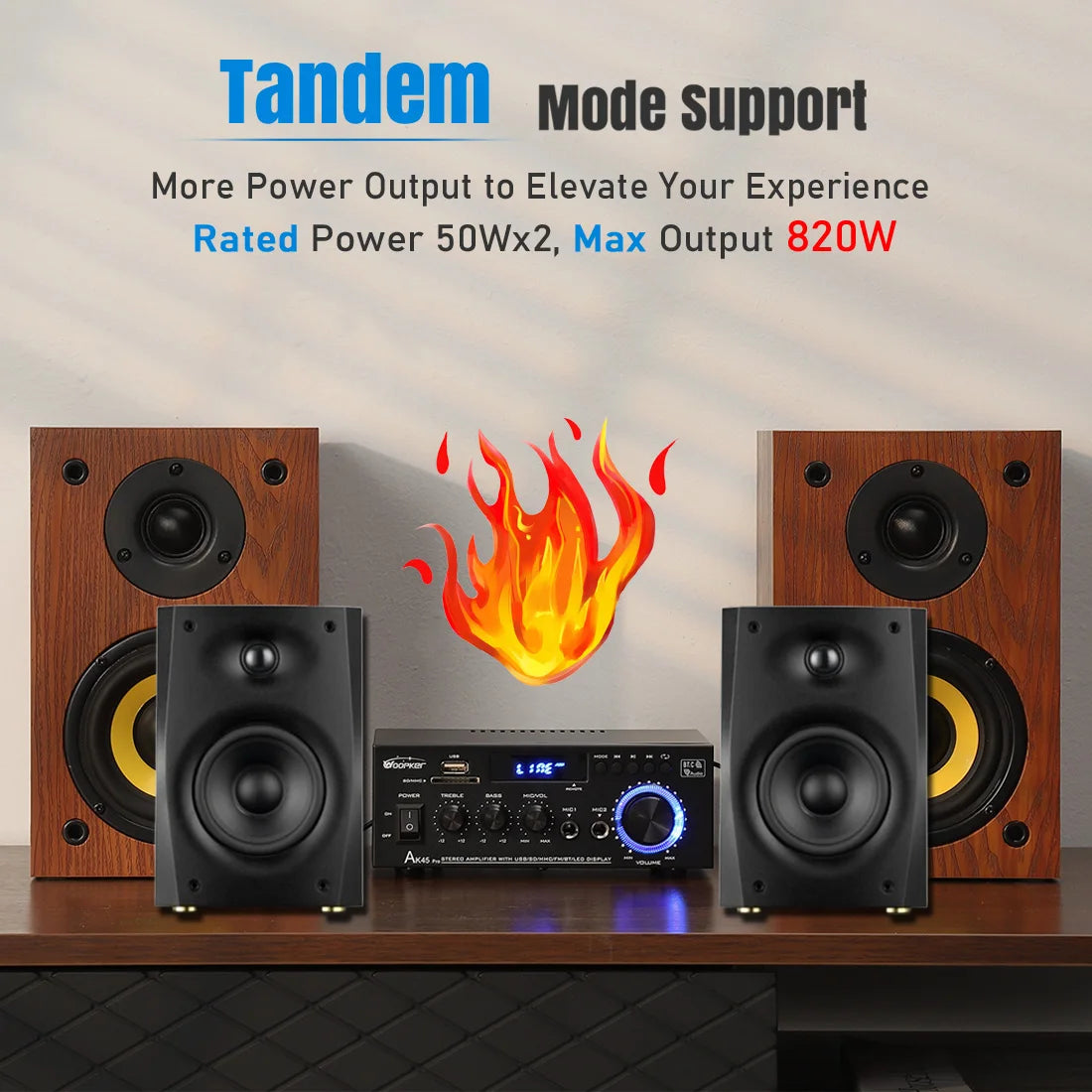 Woopker AK Series Bluetooth Digital Amplifier (AK35/45/45 Pro/55)