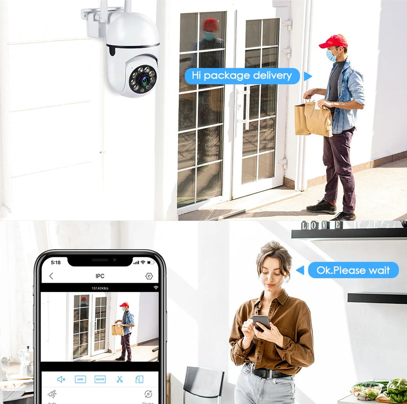 3MP WiFi Outdoor IP Camera with Human Detection & Night Vision